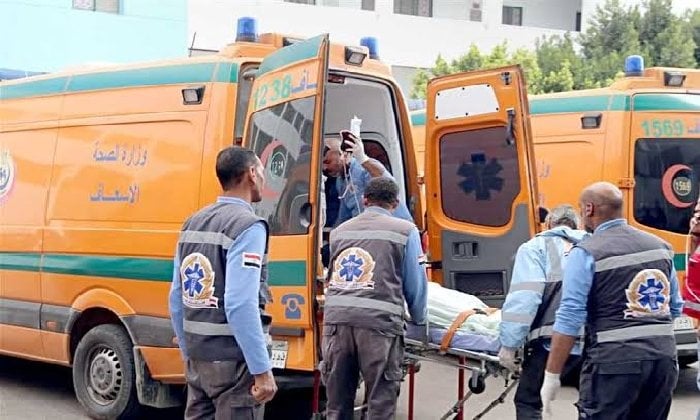 إصابة 5 أشخاص في حادث انقلاب سيارة بالجمالية