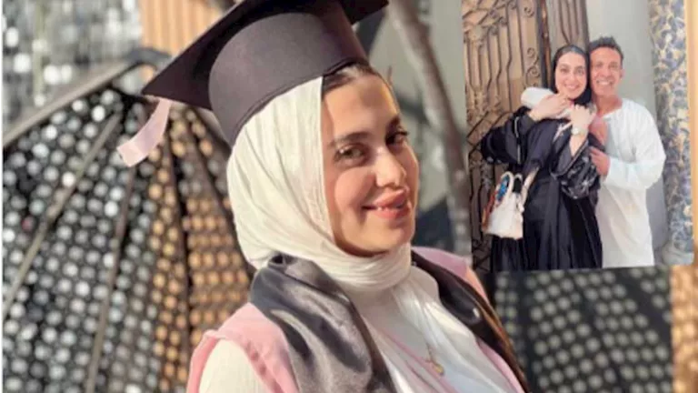 سعد الصغير يحتفل بتخرج ابنته منة الله: "وش السعد عليا"