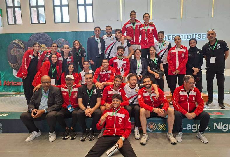 مصر تحصد ذهبية الفرق ببطولة إفريقيا لسلاح السيف بعد الفوز على تونس -