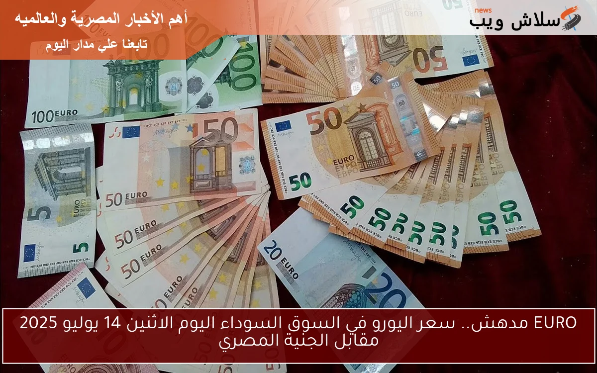 EURO مدهش.. سعر اليورو في السوق السوداء اليوم الاثنين 14 يوليو 2025 مقابل الجنية المصري