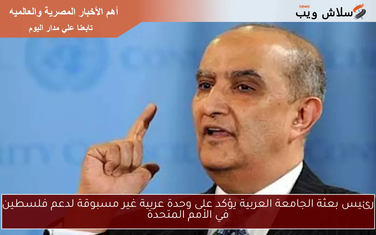 رئيس بعثة الجامعة العربية يؤكد على وحدة عربية غير مسبوقة لدعم فلسطين في الأمم المتحدة