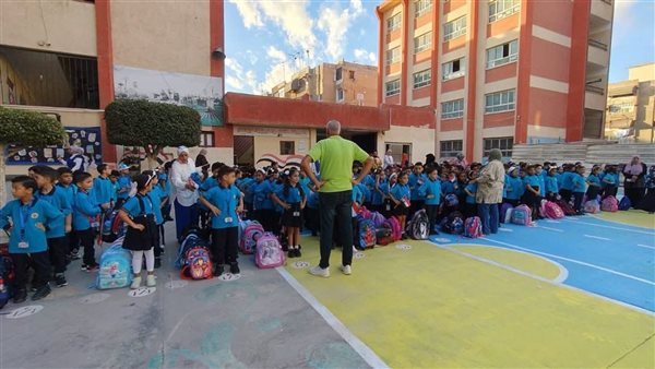 انتظام الدراسة في أول أيام العام الدراسي الجديد 2025-2026 بمدارس بورفؤاد