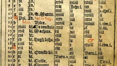 1614 Prayerbook November Calendar