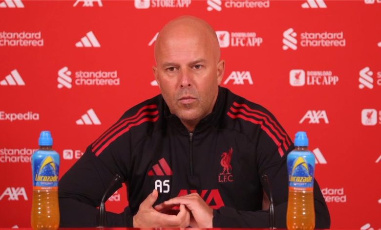 سلوت يثير الشكوك حول ثنائي ليفربول أمام برينتفورد.. ويصرّح: التشكيل الأساسي ليس حكرًا على أحد