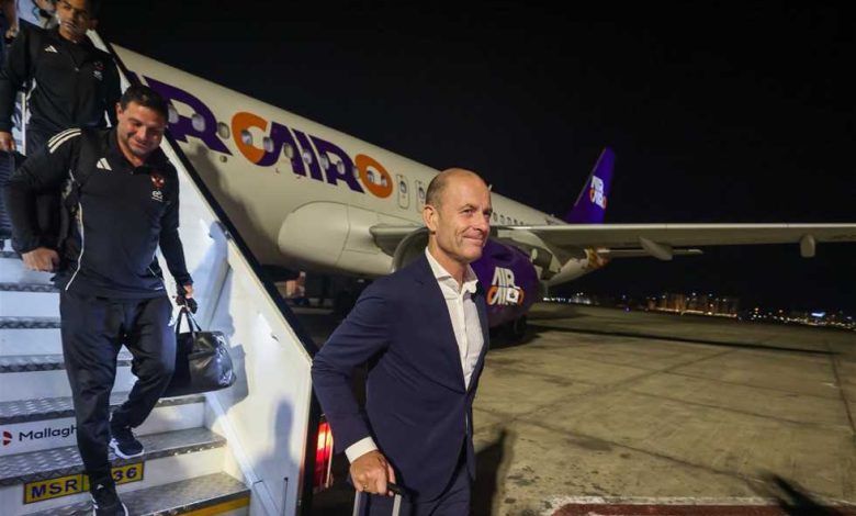 وصول بعثة الأهلي إلى مصر عقب الفوز على بطل بوروندي (صور)