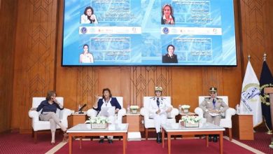 جلسة اليومي للمرأة تحت عنوان القيادة النسائية وحماية المدنيين "