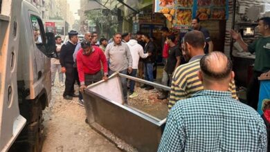 محافظة الجيزة ترفع ٢٦٠٠ حالة إشغال وتنفذ حملات نظافة مكثفة في عدد من المناطق