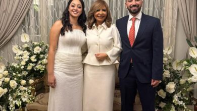 لميس الحديدي تحتفل بقراءة فاتحة نجلها نور عمرو أديب على خطيبته