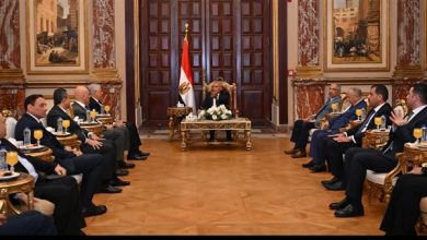 رئيس مجلس الشيوخ يستقبل النائب العام والوفد المرافق له