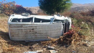 انقلاب ميكروباص بإسنا جنوب الأقصر