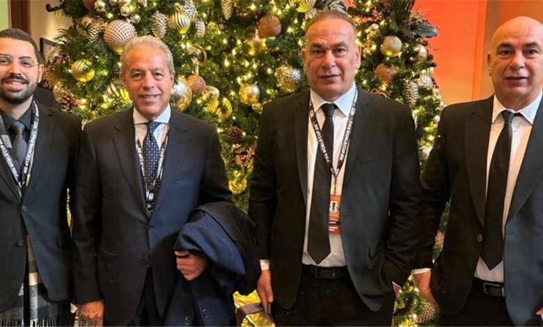 وصول حسام وإبراهيم حسن حفل سحب قرعة كأس العالم 2026