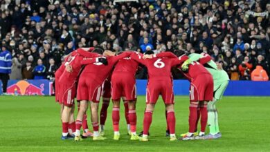 رجل مباراة ليفربول وليدز يونايتد في الدوري الإنجليزي