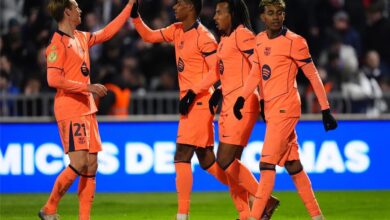 الإصابة تهدد مشاركة لاعب برشلونة أمام فياريال في الدوري الإسباني
