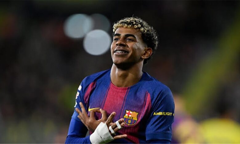 لامين يامال يسجل هدف برشلونة الثاني أمام فياريال