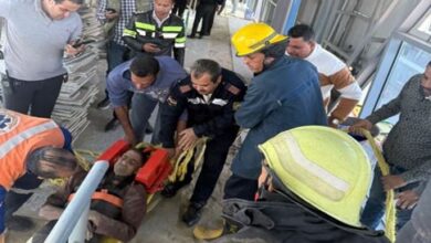 إنقاذ 4 عمال سقطوا في نفق محطة أتوبيس ترددي بالبساتين