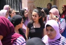 خروج طلاب الثانوية العامة بعد امتحانات مادة الاحصاء بمدرسة أم الأبطال بالهرم تصوير احمد حسن 9