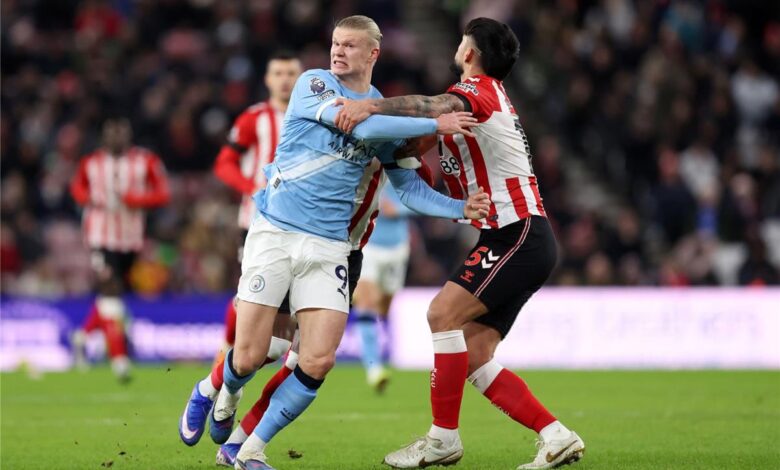 رجل مباراة مانشستر سيتي وسندرلاند في الدوري الإنجليزي