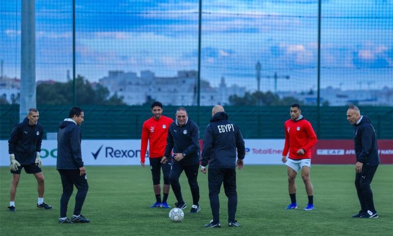 تحت الأمطار.. منتخب مصر يتدرب على ركلات الجزاء استعدادا لمواجهة السنغال