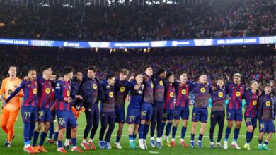 رجل مباراة برشلونة ونيوكاسل في دوري أبطال أوروبا