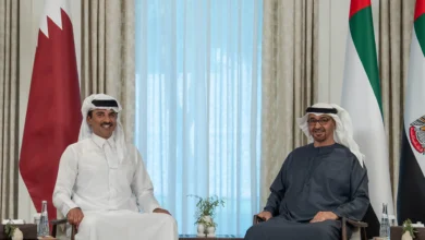 أمير قطر ورئيس الإمارات