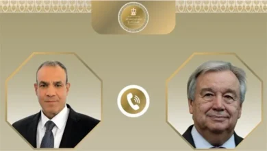 اتصال هاتفي بين وزير الخارجية وجوتيريش