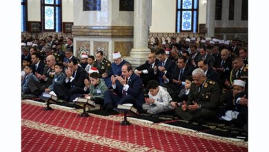 الرئيس السيسي صلاة العيد