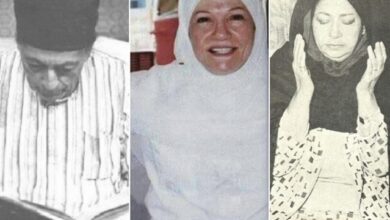 بين أداء فريضة الحج والصلاة هكذا كانت احتفالات نجوم الزمن الجميل بالعيد.شاهدوا الصور النادرة 131582