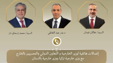 وزير الخارجية ونظيريه الباكستاني والتركي