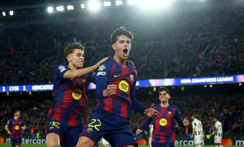 برشلونة ونيوكاسل