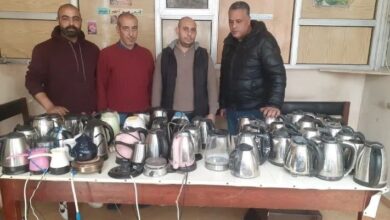 شركة الإسكندرية للكهرباء تصادر غلايات وسخانات من العاملين